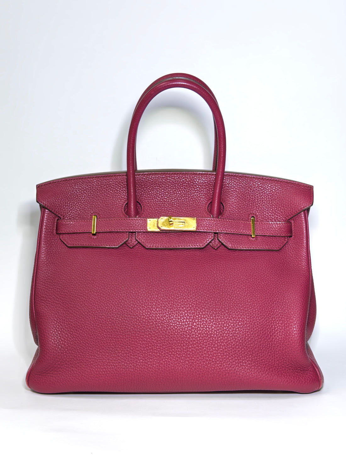 Birkin 35 Togo Rubis Red Gold Hardware