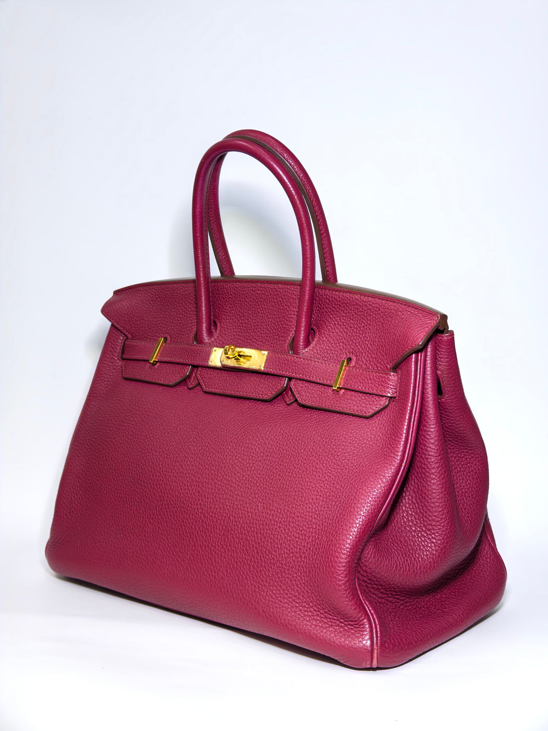 Birkin 35 Togo Rubis Red Gold Hardware