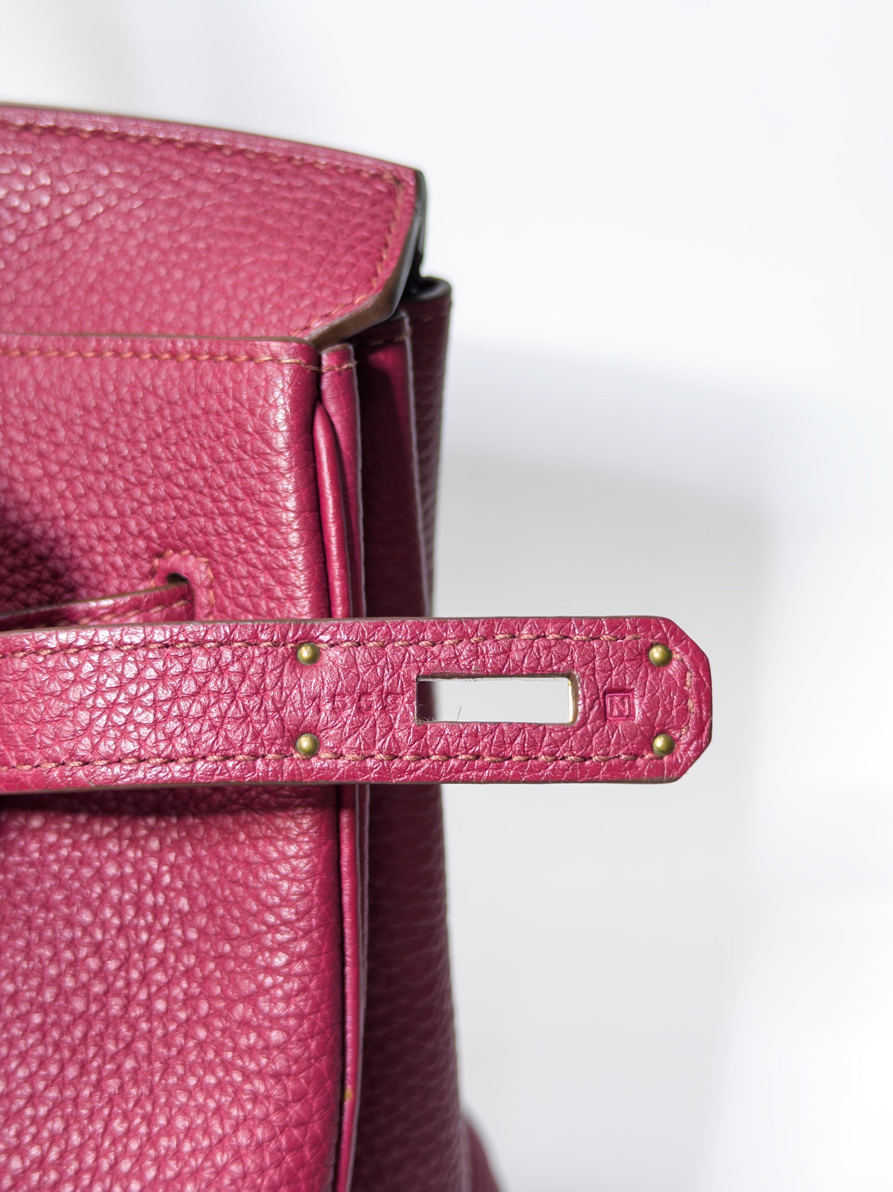 Birkin 35 Togo Rubis Red Gold Hardware