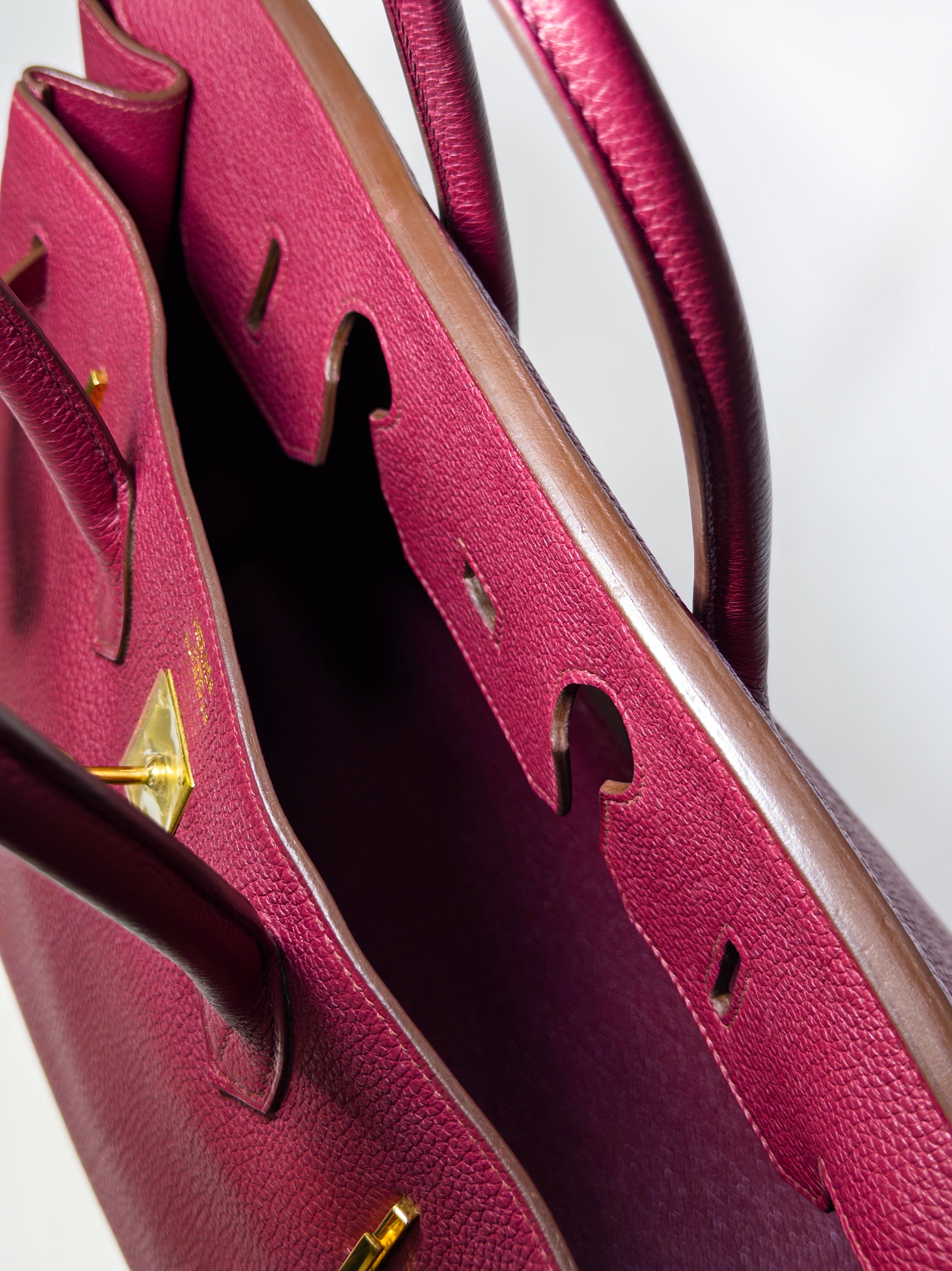 Birkin 35 Togo Rubis Red Gold Hardware