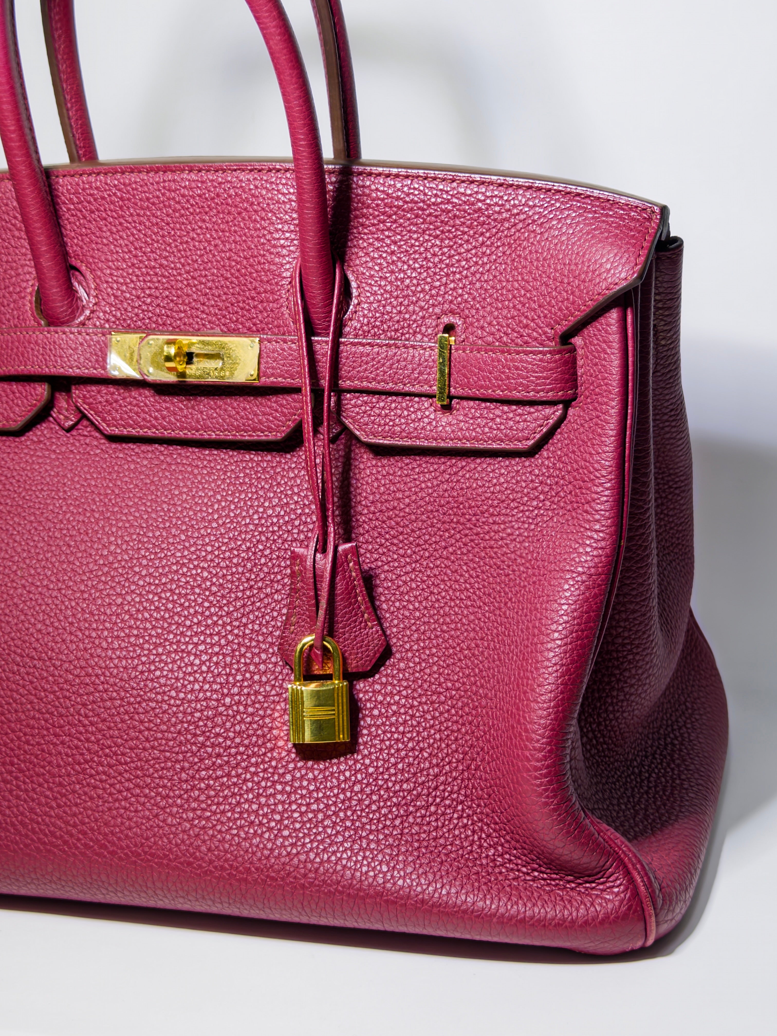 Birkin 35 Togo Rubis Red Gold Hardware