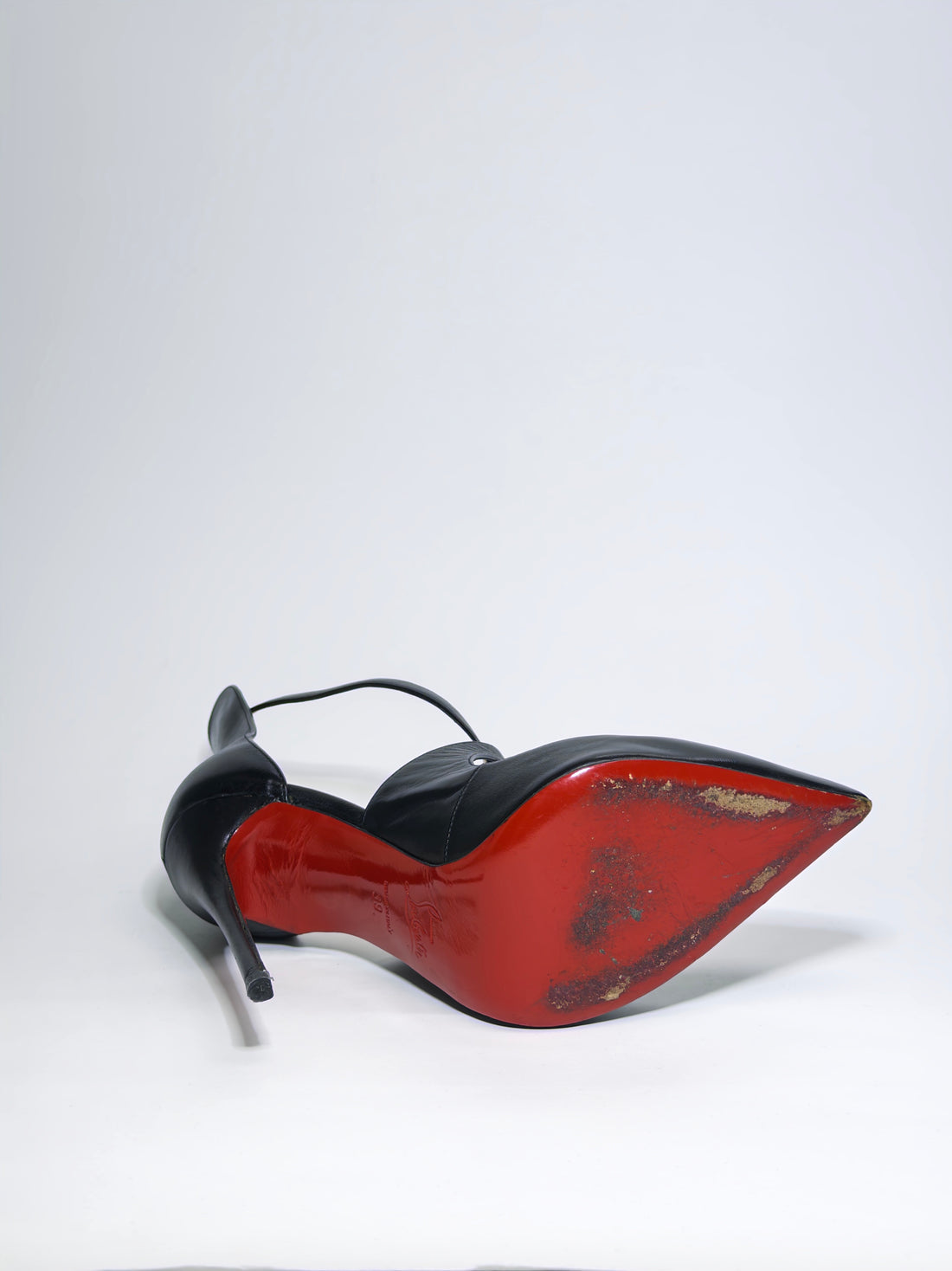 Christian Louboutin Black Leather Marlenarock Pumps