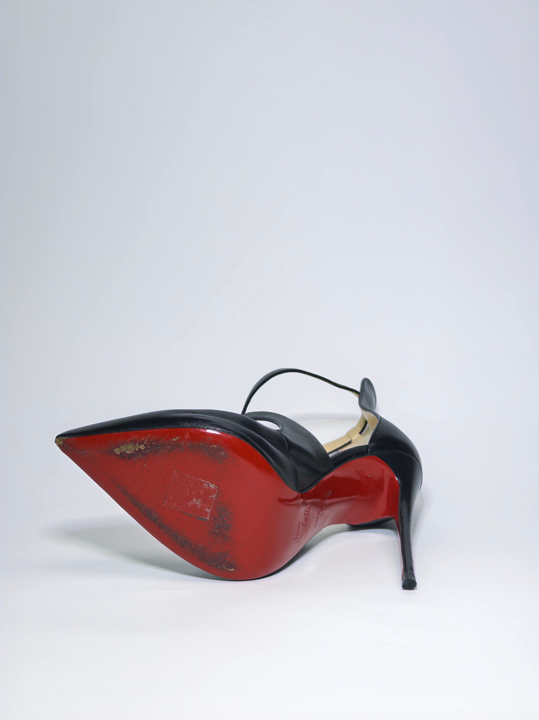 Christian Louboutin Black Leather Marlenarock Pumps