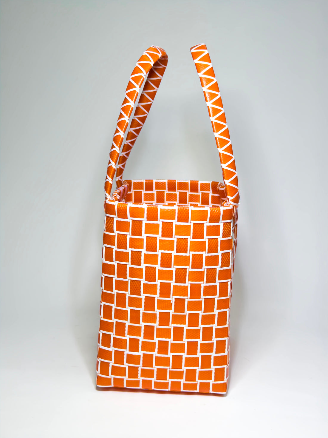 Marni Orange Braided Box Bucket Bag