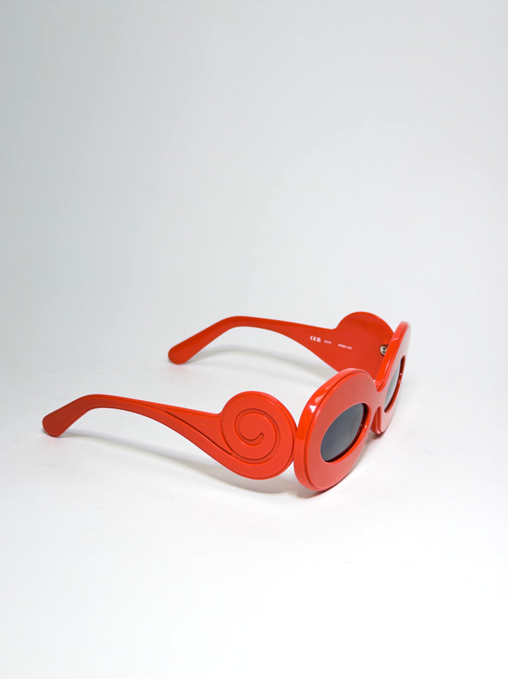 Simon Miller x Mango Oval Red Sunglasses
