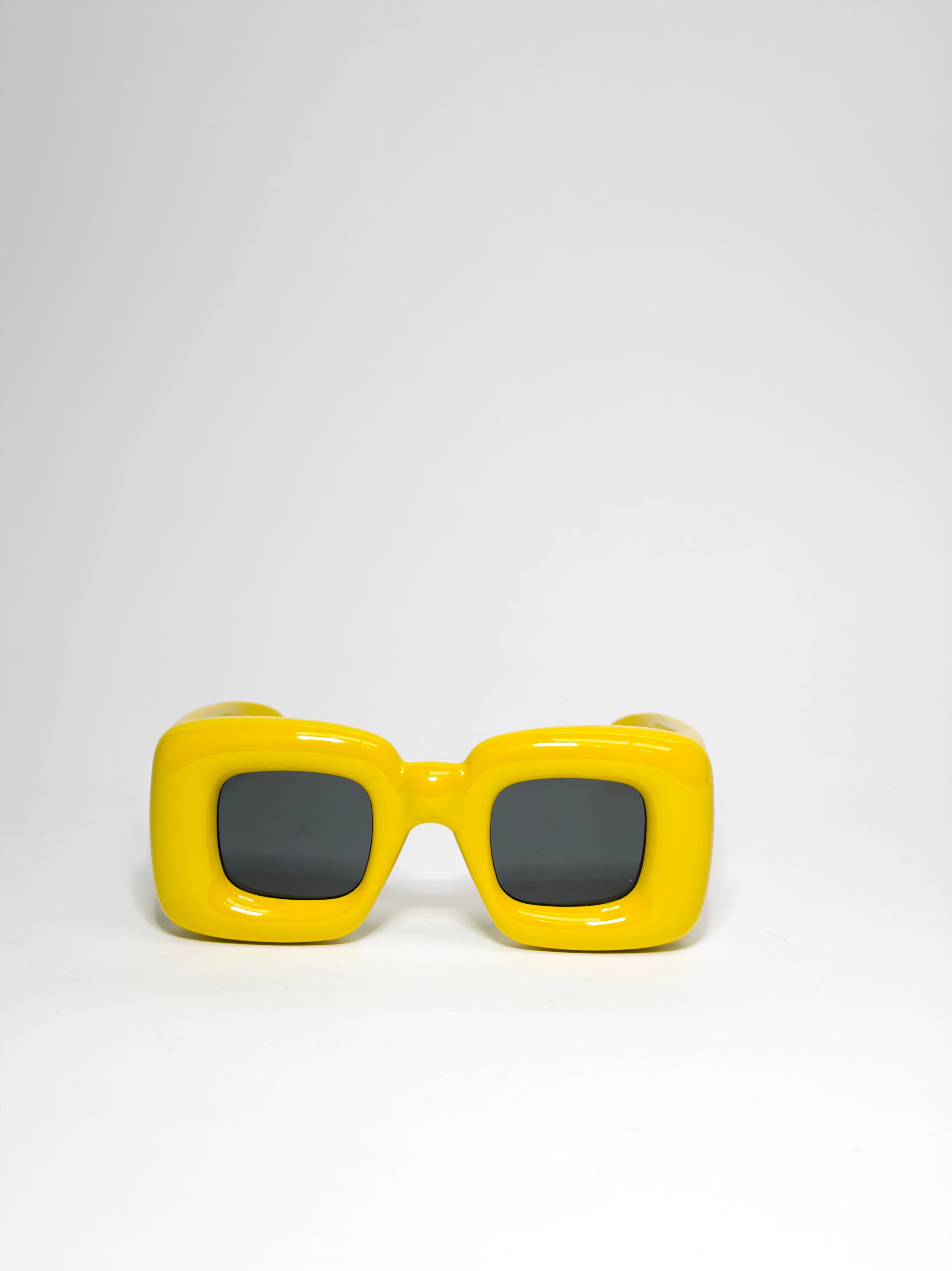 Loewe Yellow Square Inflated Sunglasses