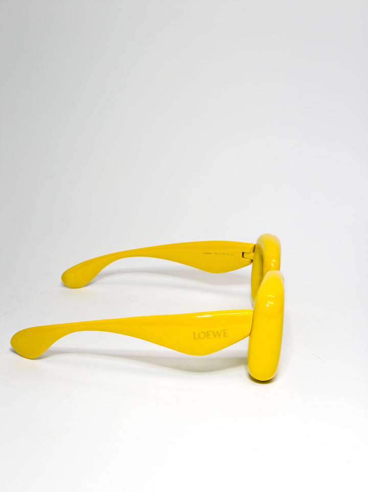 Loewe Yellow Square Inflated Sunglasses