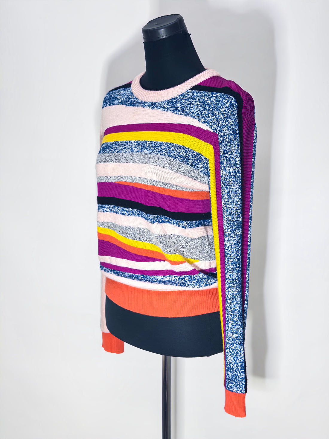 Kenzo Multicolor Striped Patterned Knit Sweater