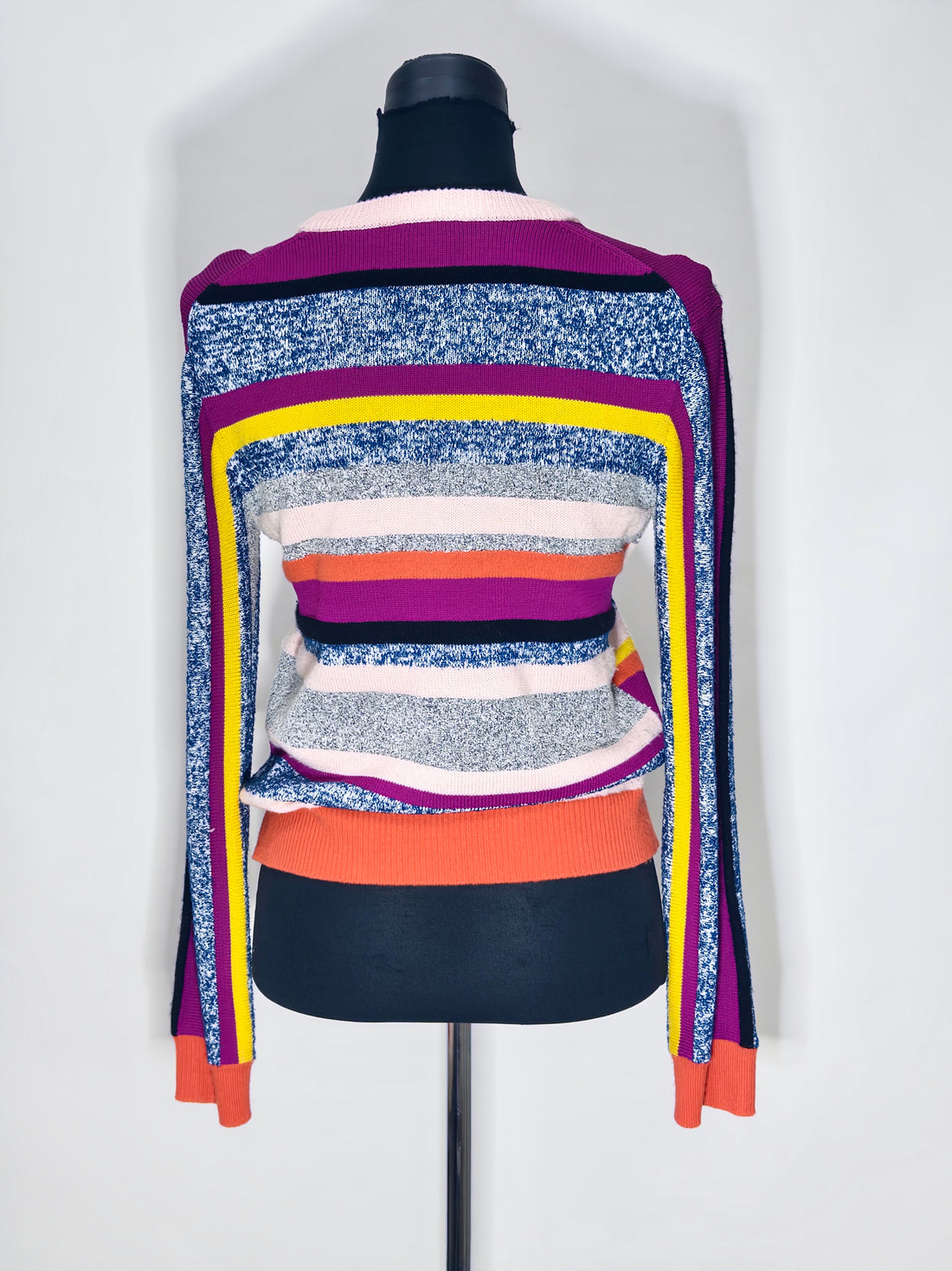 Kenzo Multicolor Striped Patterned Knit Sweater