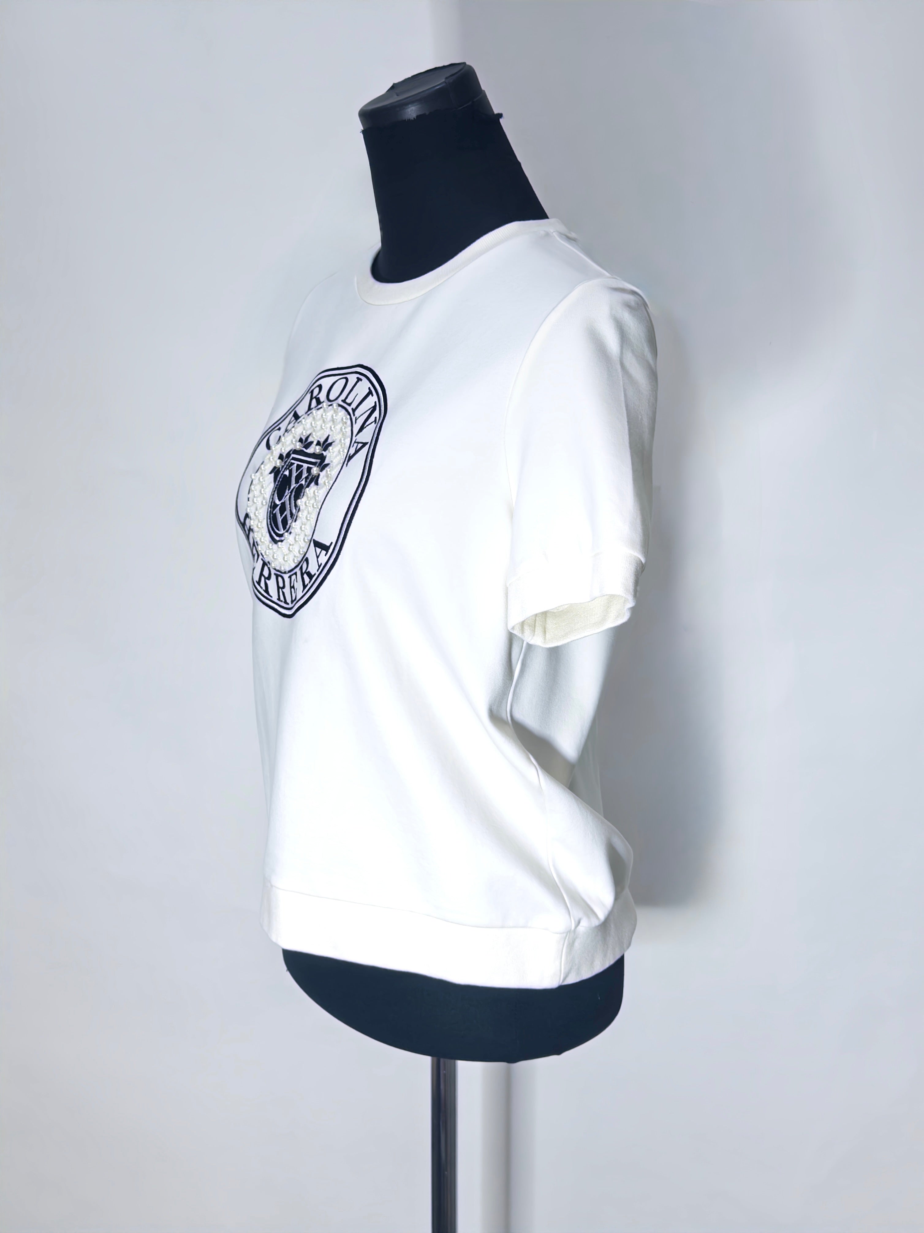 Carolina Herrera White Logo T-shirt