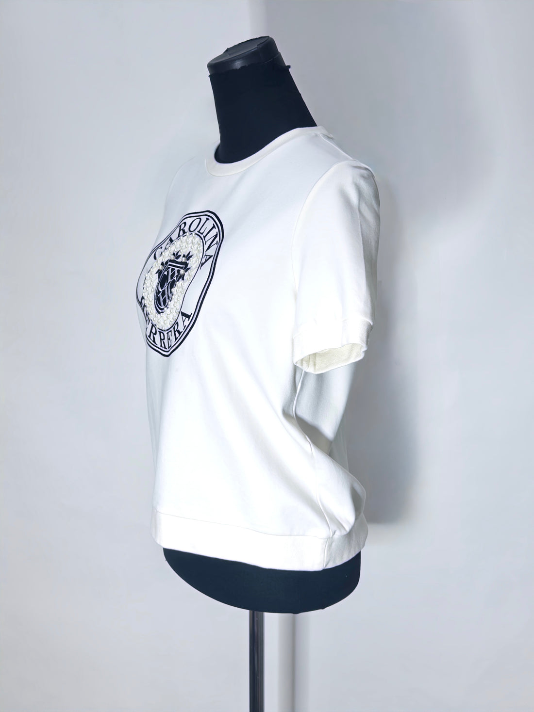 Carolina Herrera White Logo T-shirt