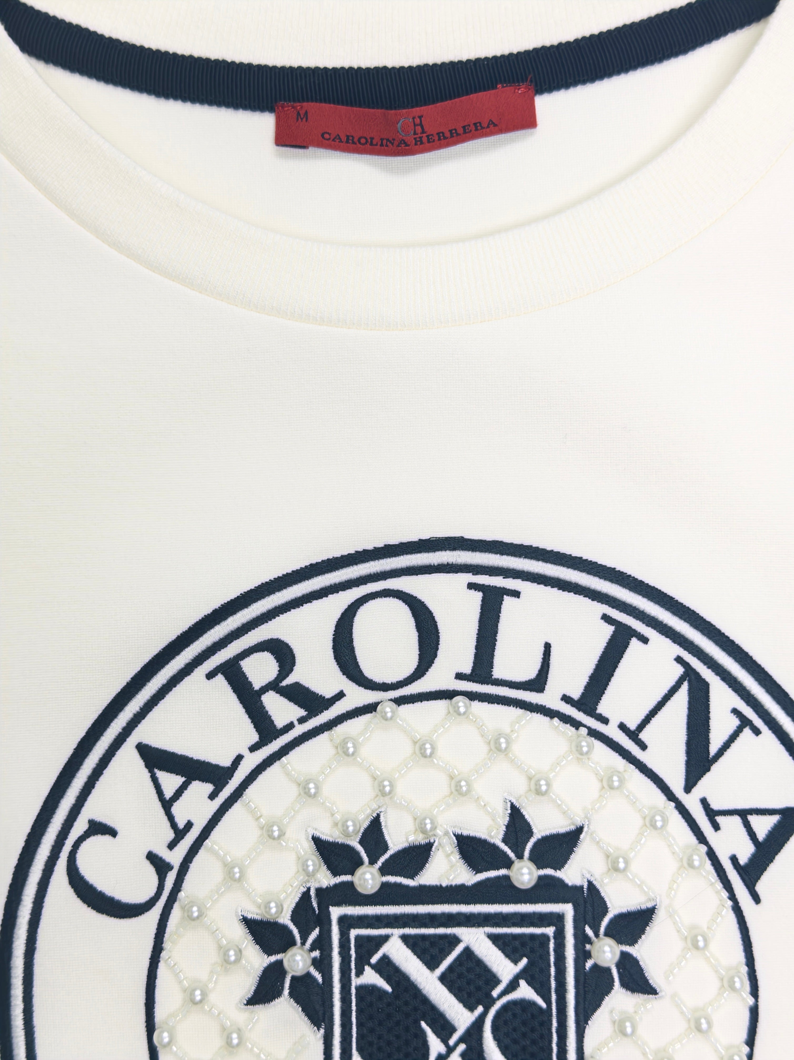 Carolina Herrera White Logo T-shirt