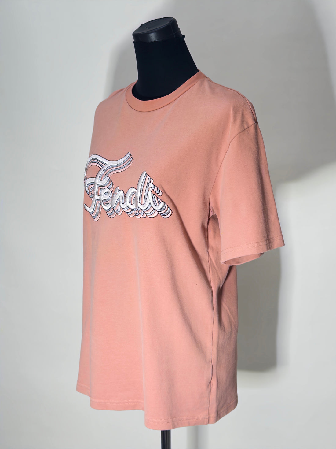 Fendi 3D Logo Pink T-shirt
