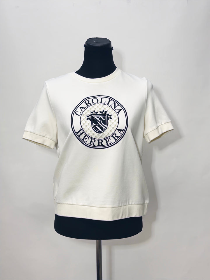 Carolina Herrera White Logo T-shirt