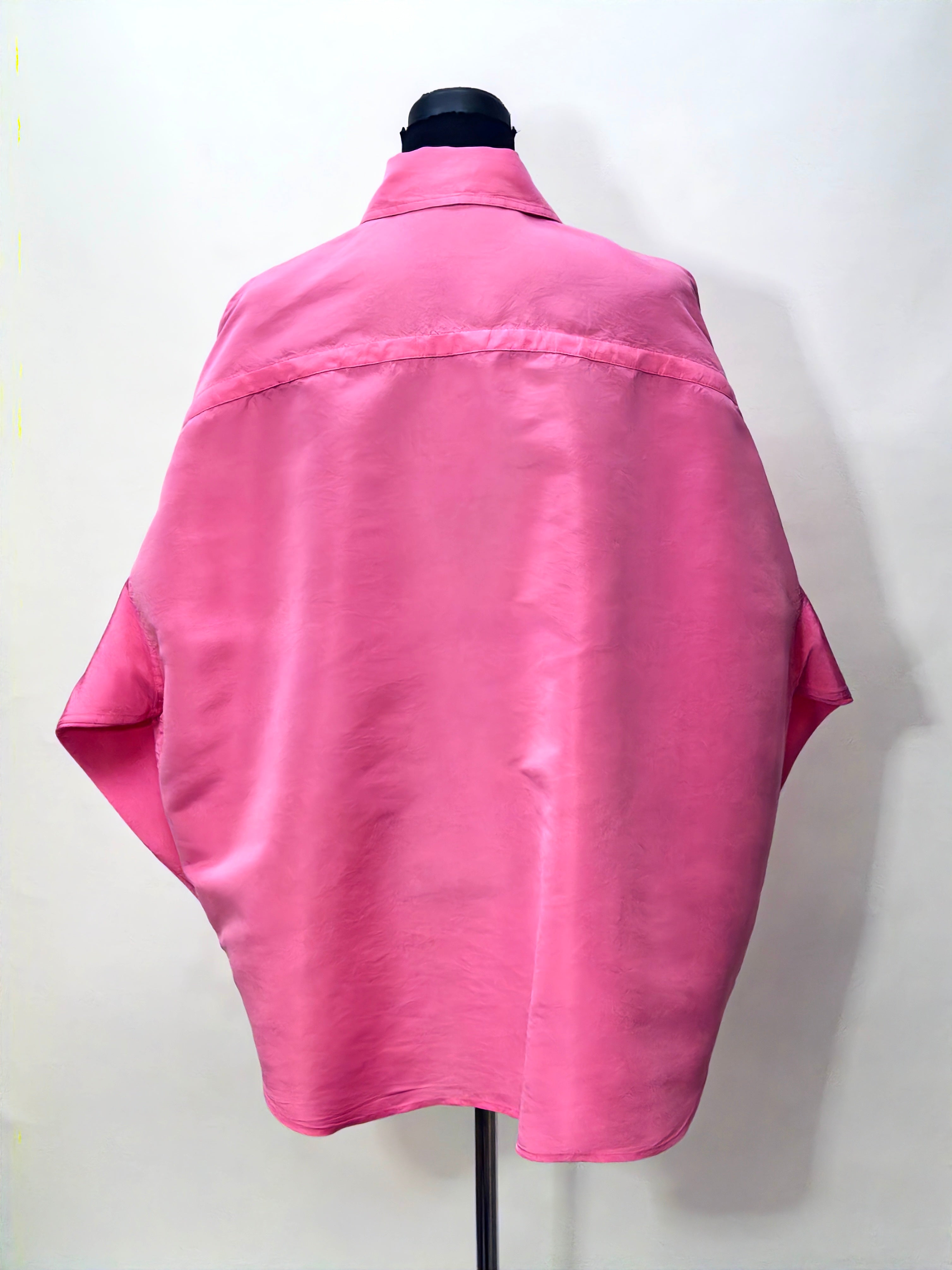 Valentino Pink Oversized Snap Button Shirt