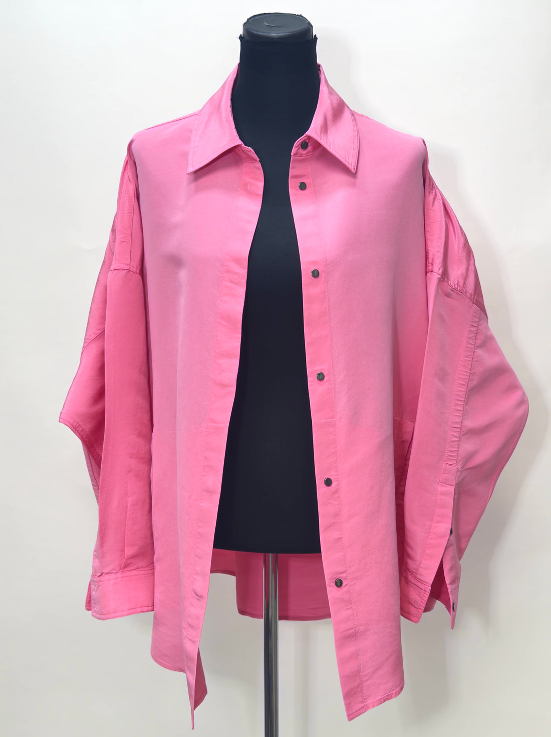 Valentino Pink Oversized Snap Button Shirt