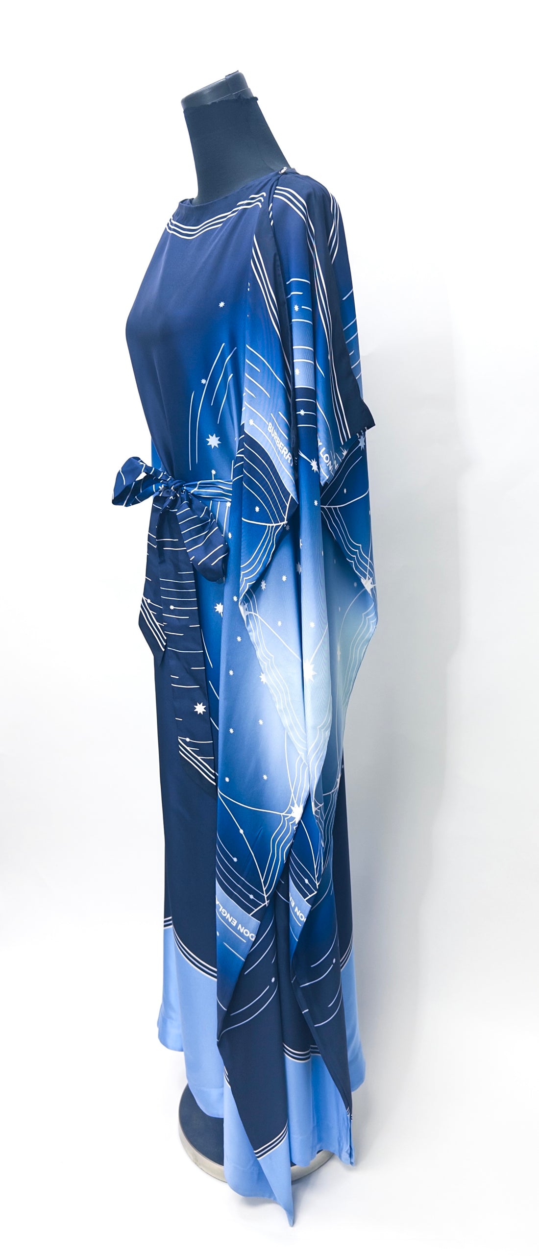 Burberry Limited Edition Constellations Blue Kaftan Dress