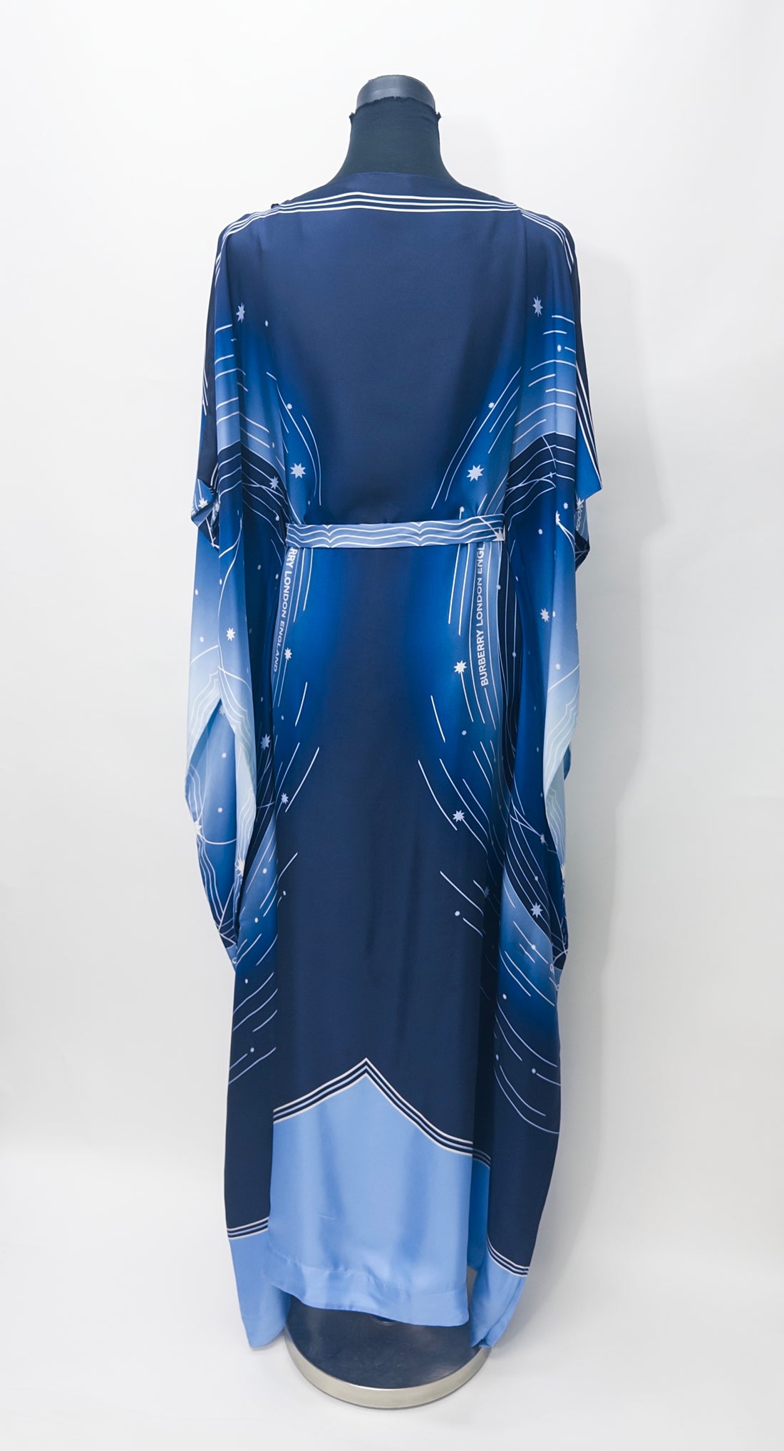 Burberry Limited Edition Constellations Blue Kaftan Dress