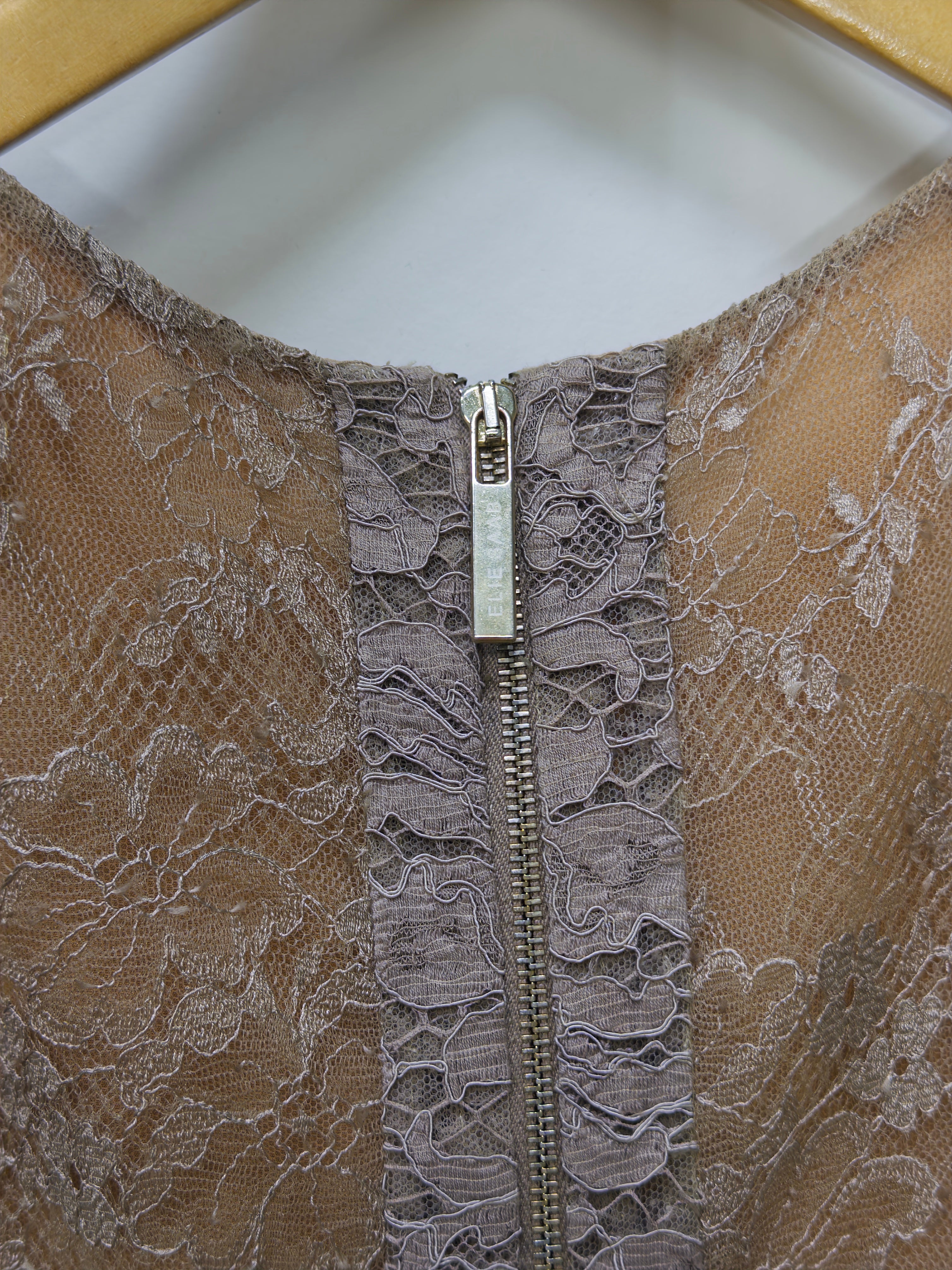 Elie Saab Lace Muted Lilac Dress