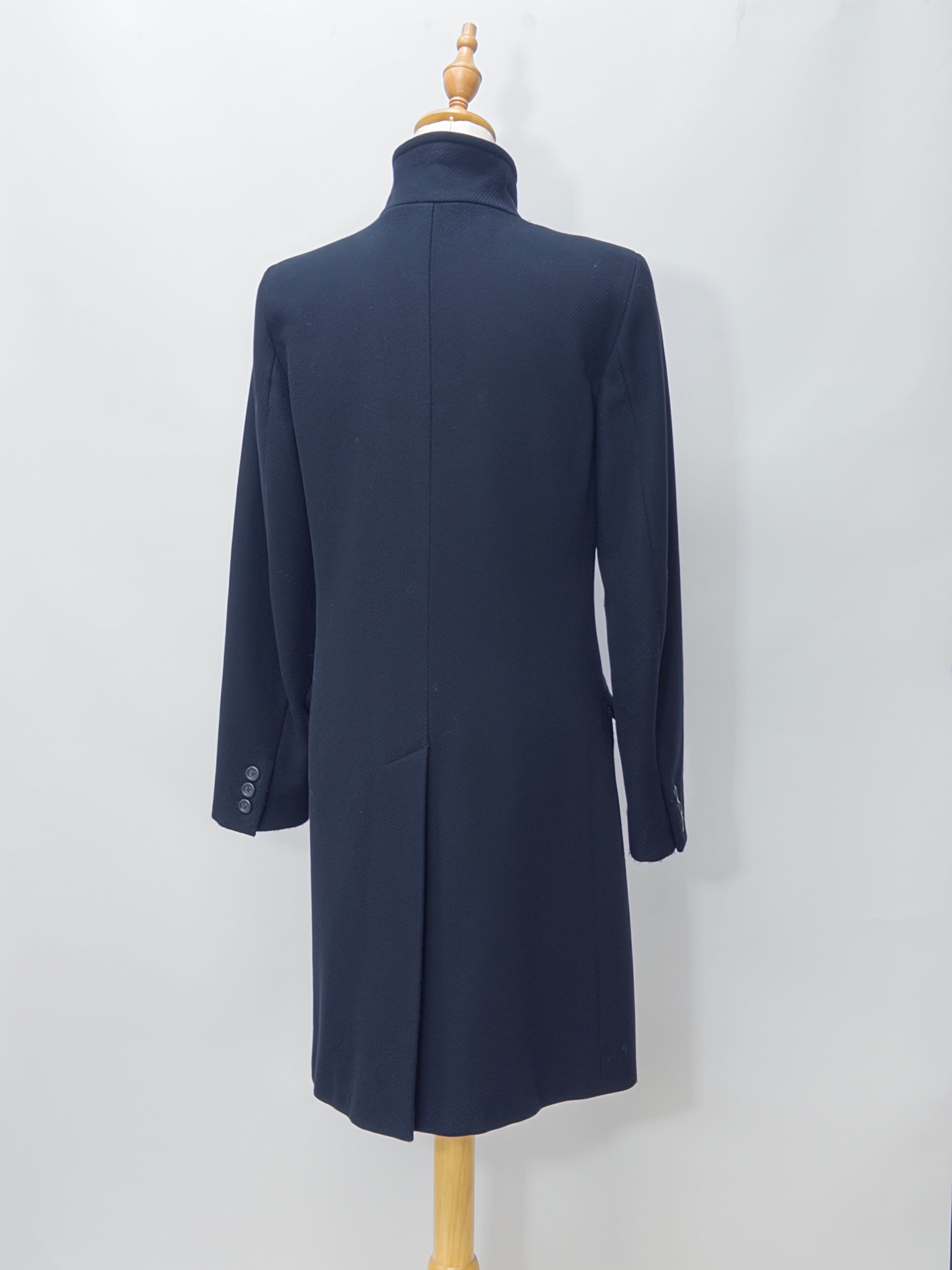 Weekend MaxMara Black Single Breasted Wool Coat
