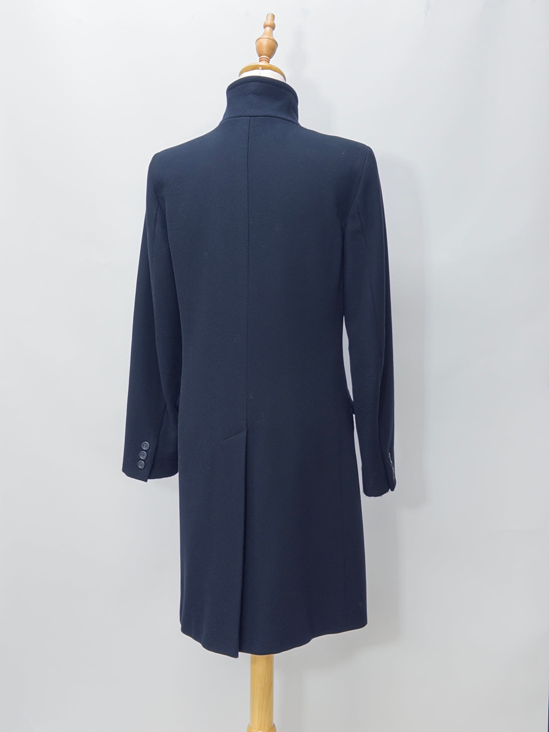 Weekend MaxMara Black Single Breasted Wool Coat