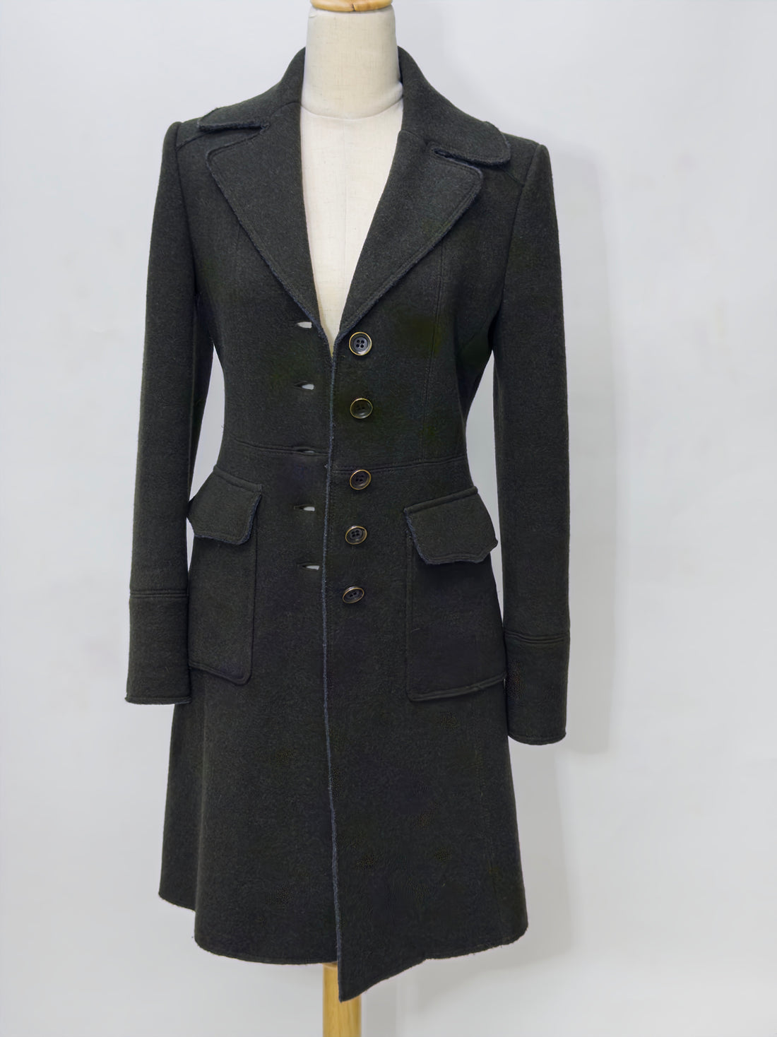 Weekend MaxMara Green Wool Coat
