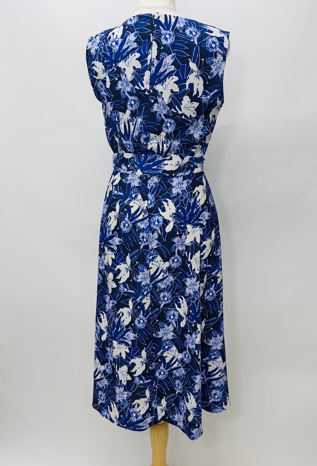 Ralph Lauren Floral Blue Midi Dress
