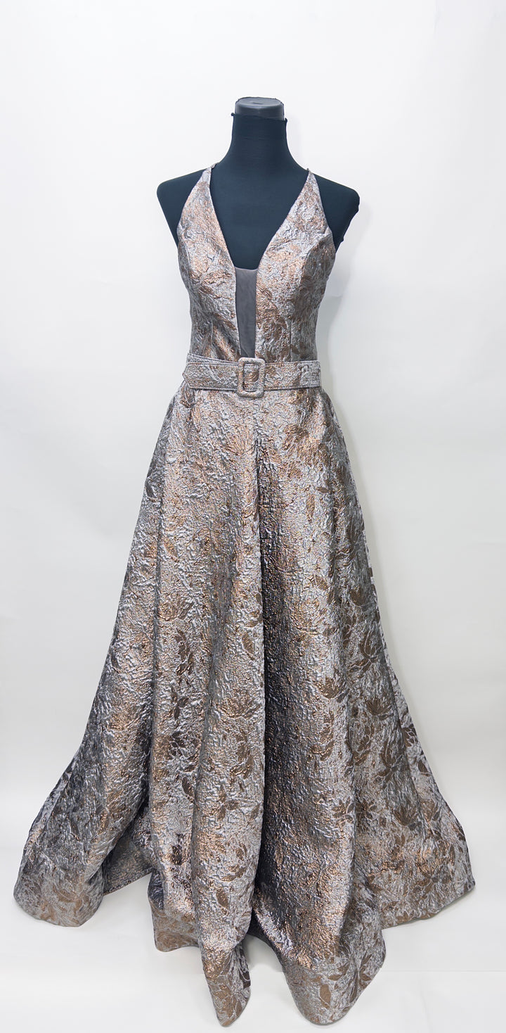 Volcano Long Belted Gown