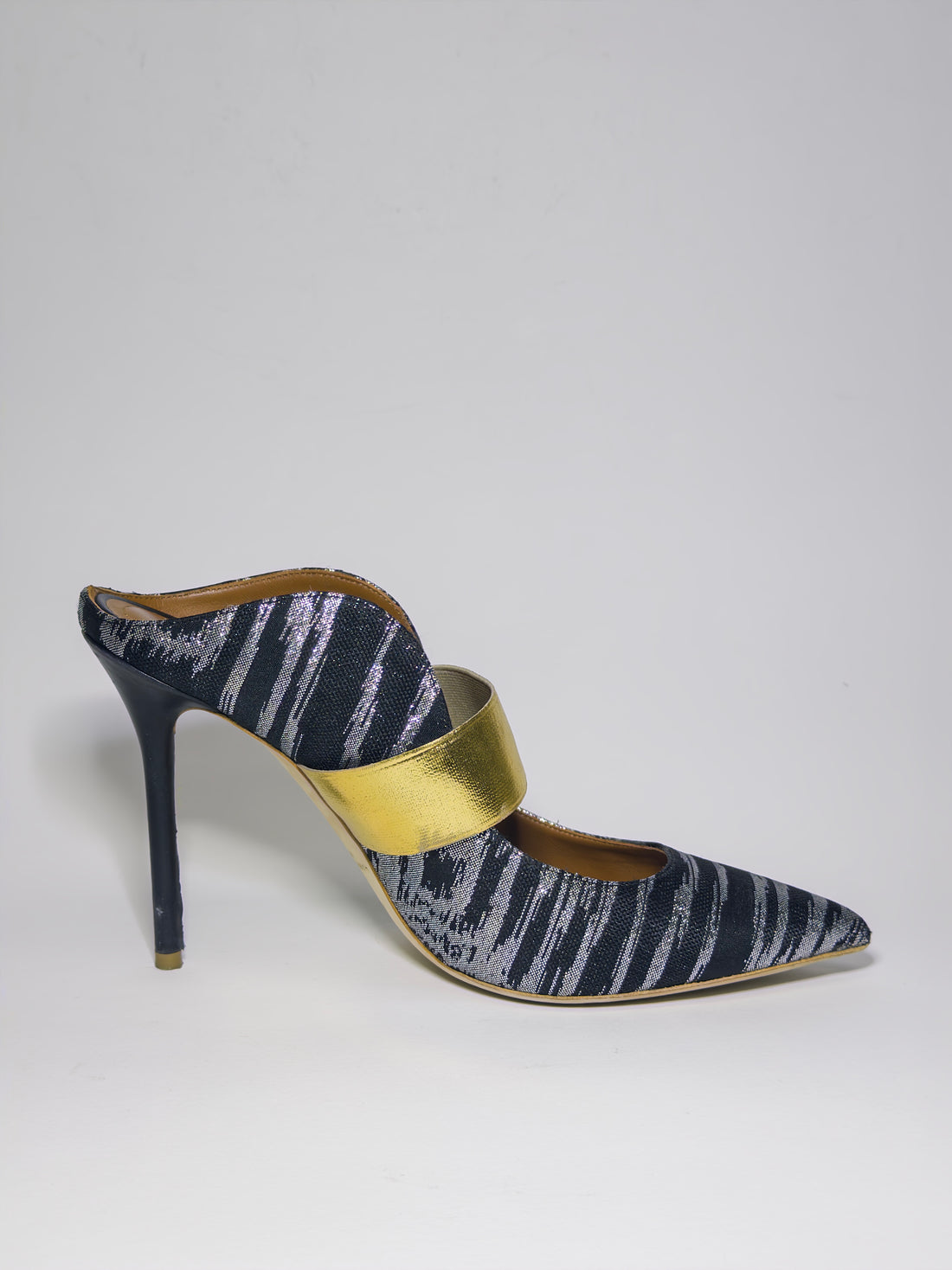 Malone Souliers Lurex Fabric Maureen Mules