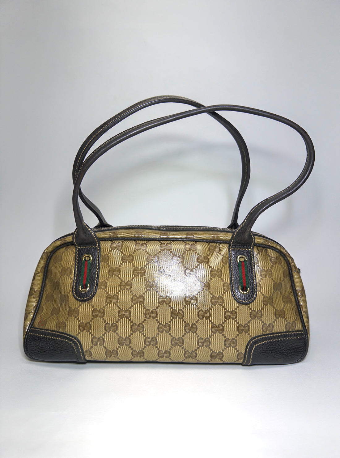 Gucci GG Crystal Canvas Princy Boston Bag
