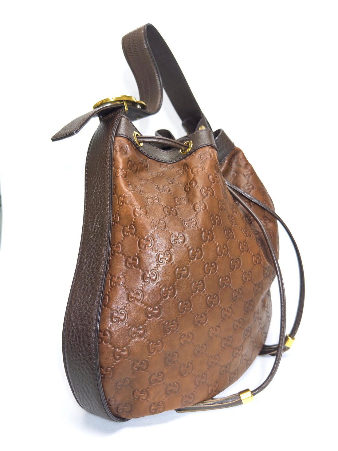 Gucci Brown Guccissima Leather Interlocking Icon Hobo