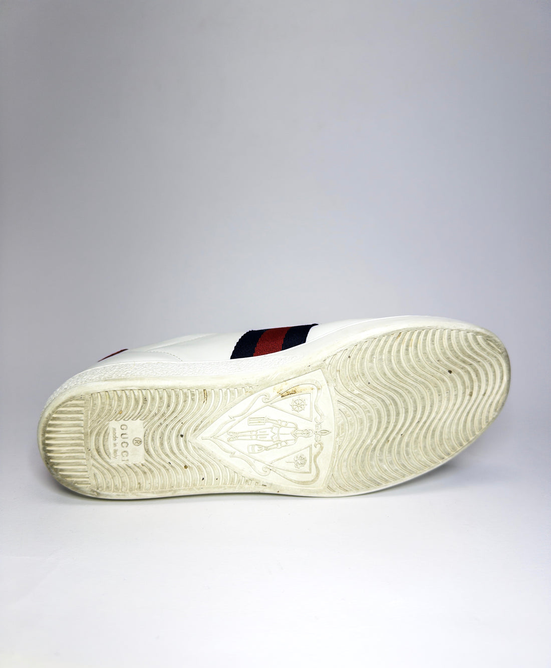Gucci Leather Crystal Embellished Snake Sneakers