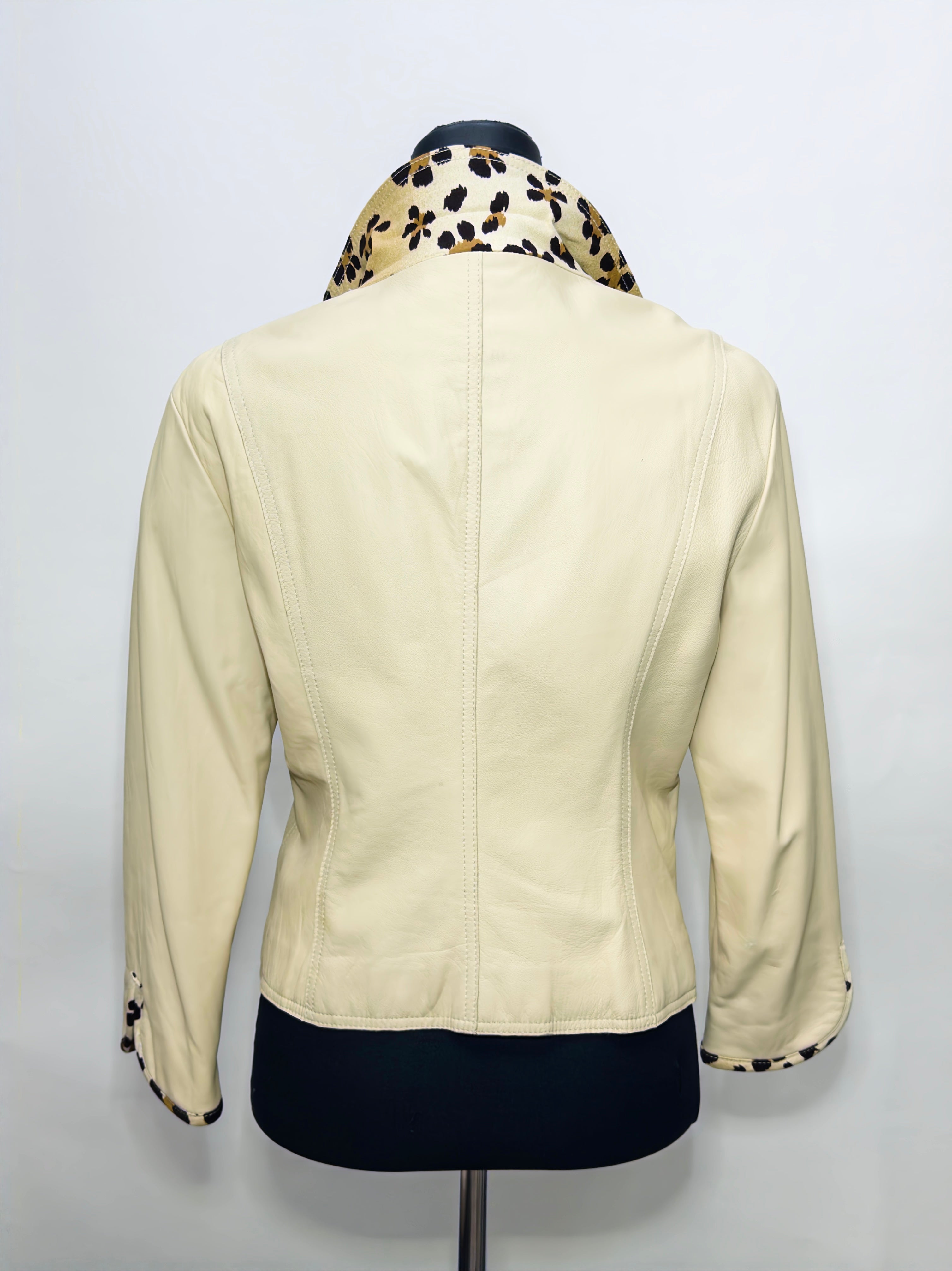 Moschino Beige Leather Jacket