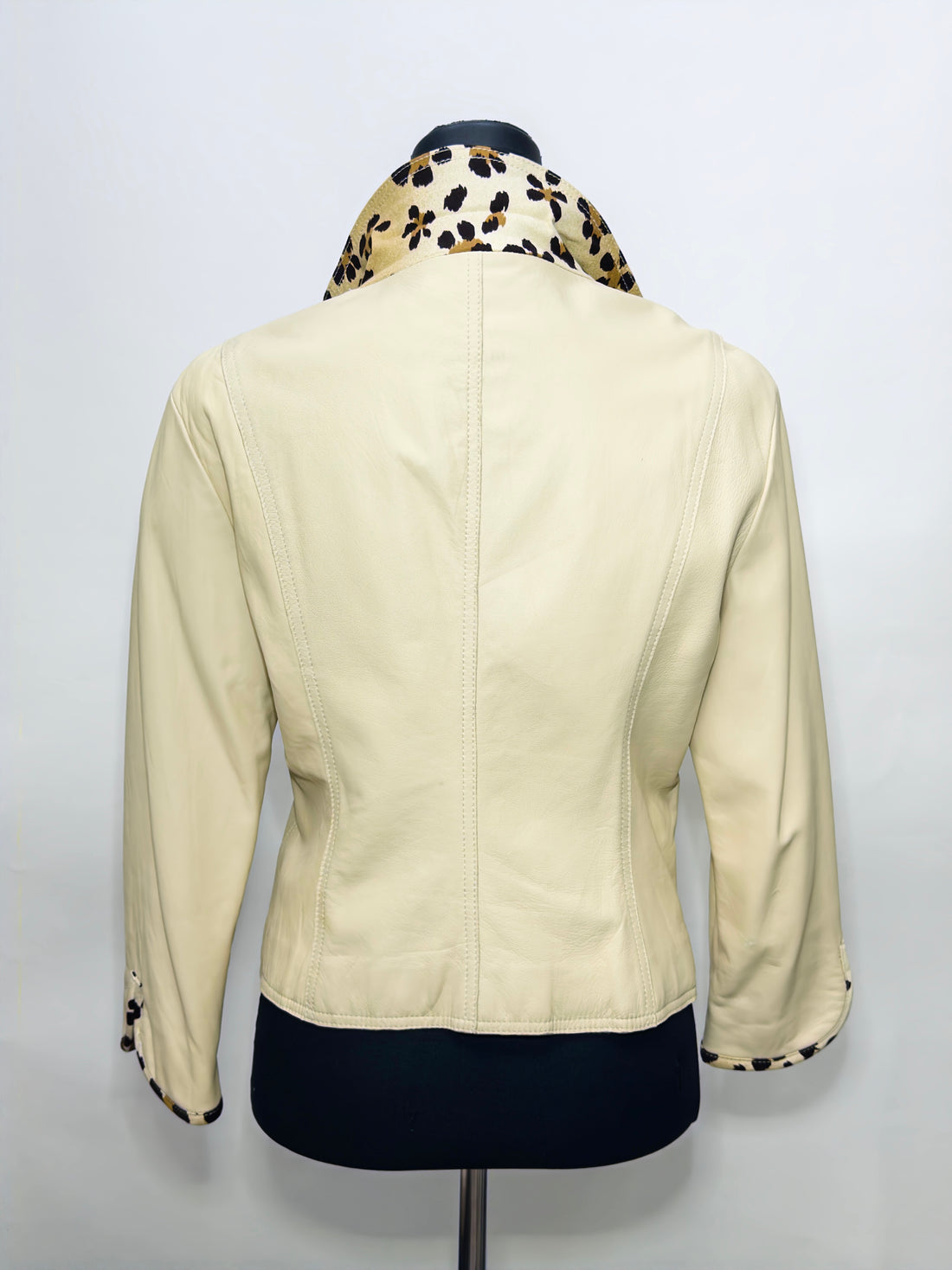Moschino Beige Leather Jacket