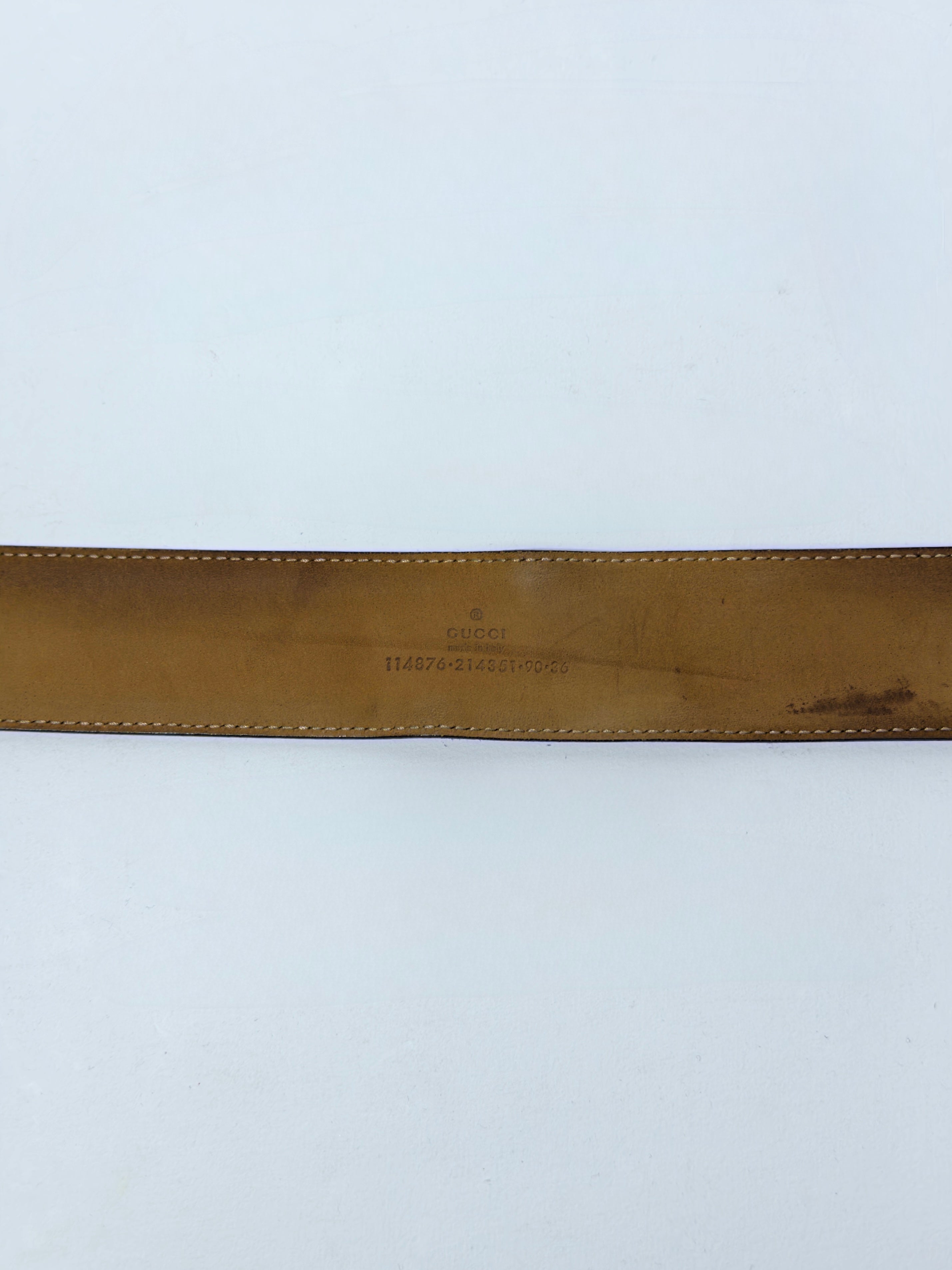 Gucci Black Buckle Leather Belt