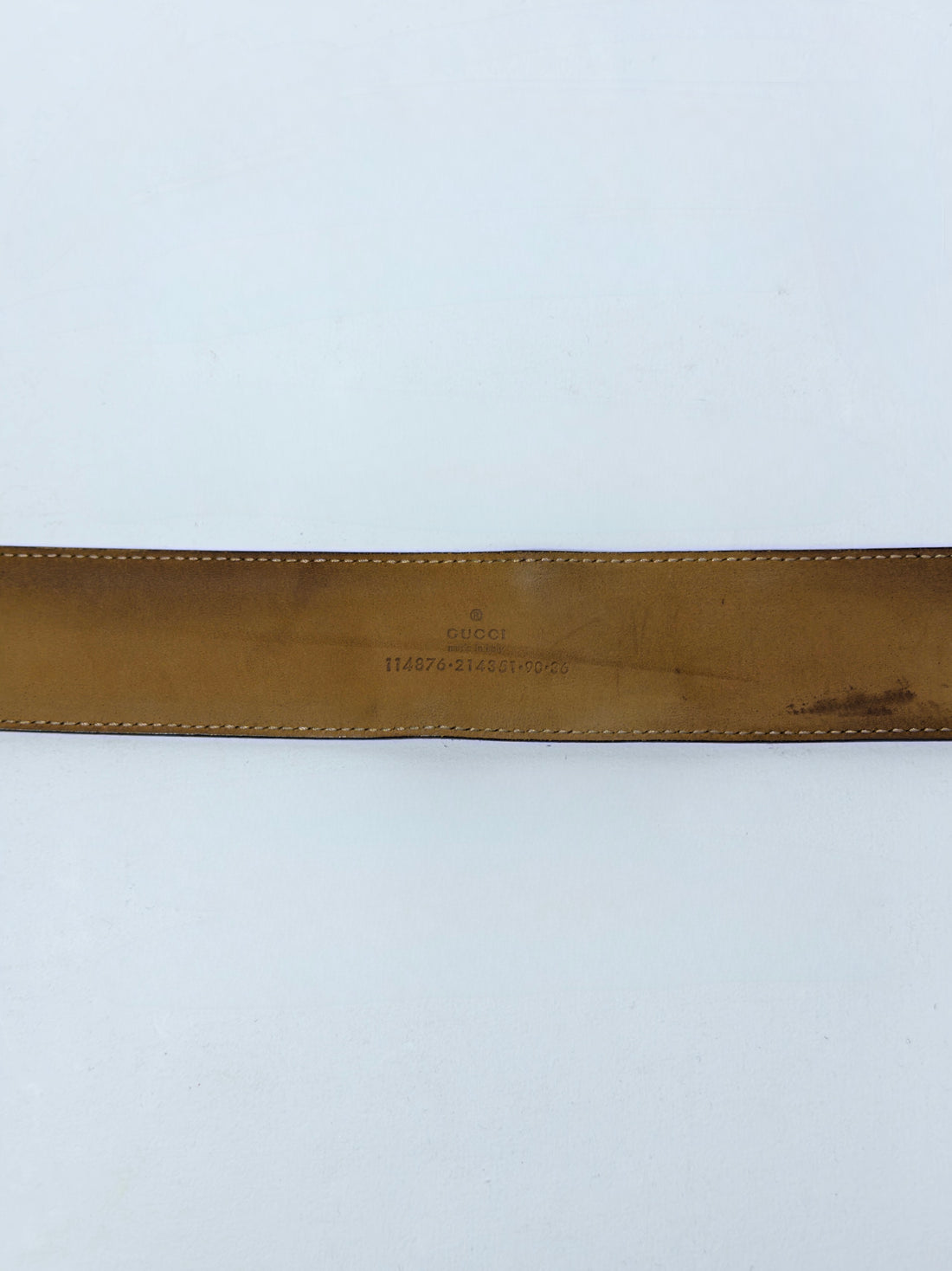 Gucci Black Buckle Leather Belt